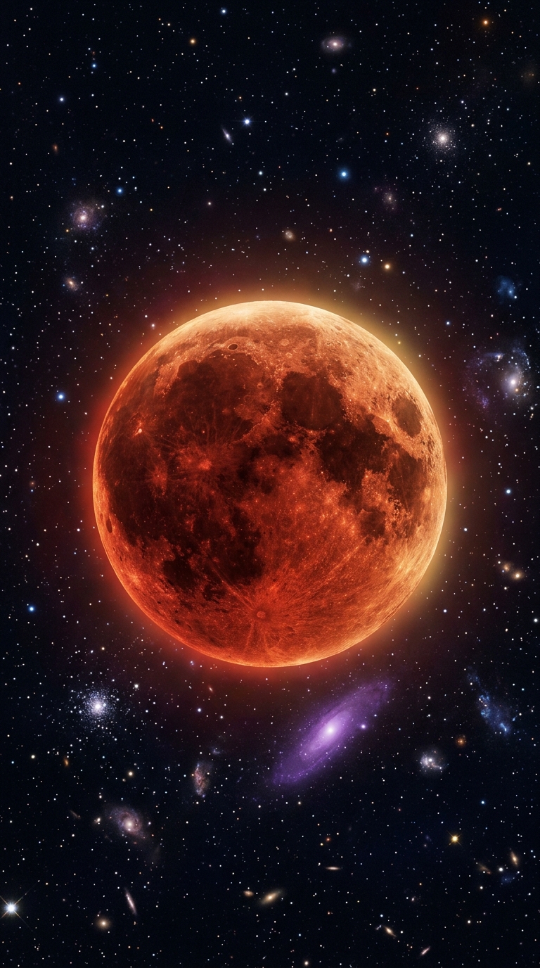 Moon blood eclipse