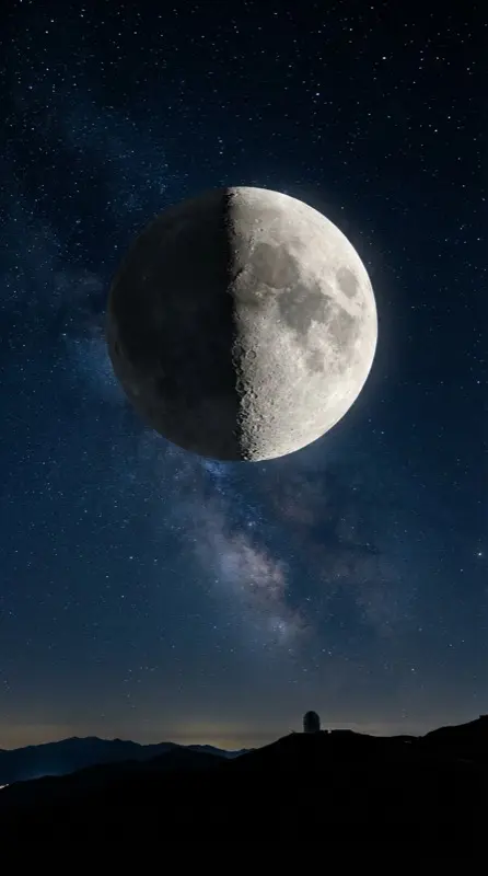 First quarter moon